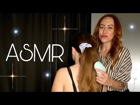 ASMR Ponytail/Hairbrushing on real person. No talking #asmr