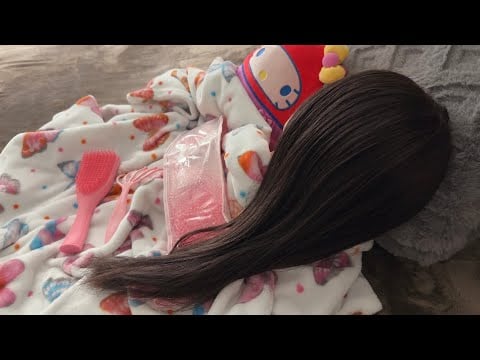 ASMR| You stay home from school because you are on your🩸-pampering you (heating pad & hairplay) 
