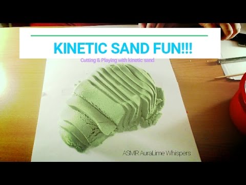 ASMR | Cutting / Playing with Kinetic Sand //NO TALKING//