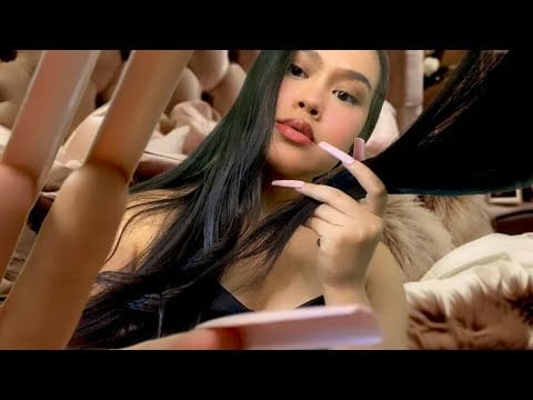 ASMR You’re On My Lap | Playing W/ Your Hair + Touching Your Face (Camera Touching) + Hair Brushing