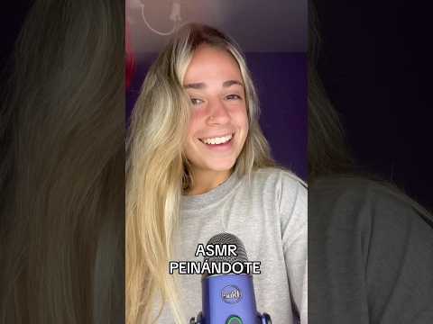 ASMR PEINÁNDOTE 😆 #asmr #visualtingle #relax #triggersforsleep #tingles #dormir