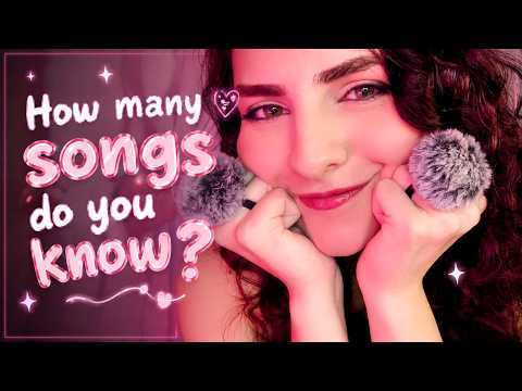 ASMR ~ Song Lyrics Challenge with Quiz!🎵 ~ Whispering in your ears 💕
