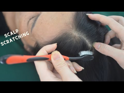 ASMR Scalp Scratching Real Person, Relaxing Nape Scratch, Nape Tingles For Relaxation ( No Talking )