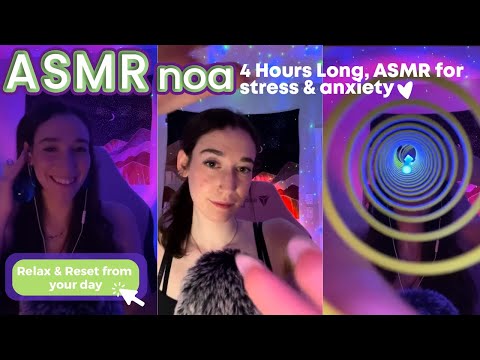 Extra Tingly Sounds, Affirmations, Energy Rain | OVER 4 HOURS of ASMR to ease you 💕| live #197