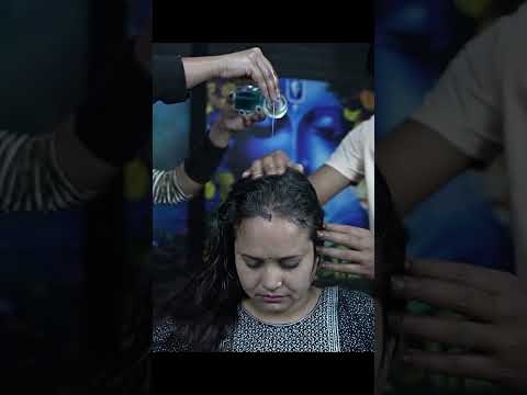 Indian Women Recived 4hands ASMR Massage #shorts