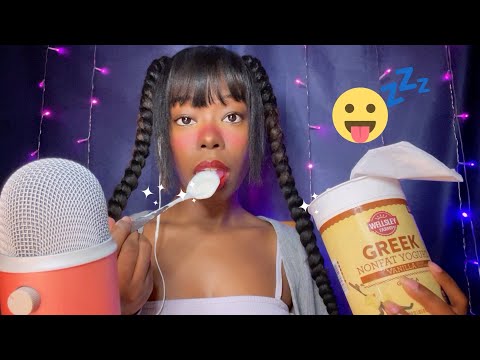 ASMR| Yogurt sounds 👅✨