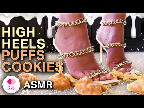 ASMR | High Heels Puffs Cakes (No Talking) 4K