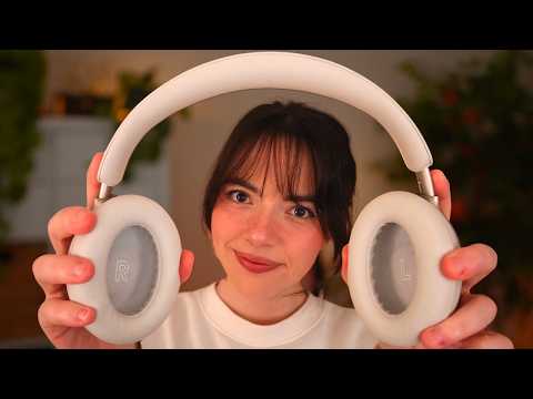 ASMR with Noise Suppression Headphones (muffled, for overstimulation, low light, quiet)