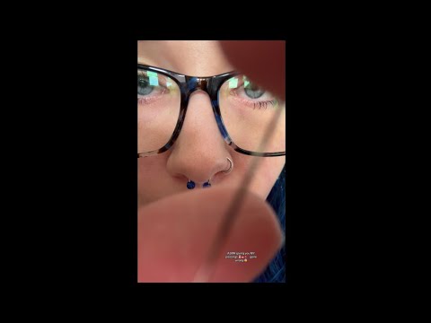 ASMR giving you MY piercings 👃🏻👅👄… gone wrong 😨