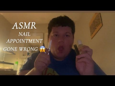 ASMR Nail Appointment Gone Wrong??🫢 Role Play