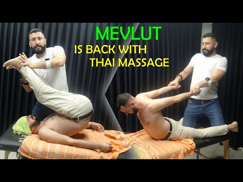 ASMR MEVLUT - THAI HIP MASSAGE - HARD CRACKS + Asmr Foot,Leg,Back,Neck,Head,Arm,Ear,Body Massage