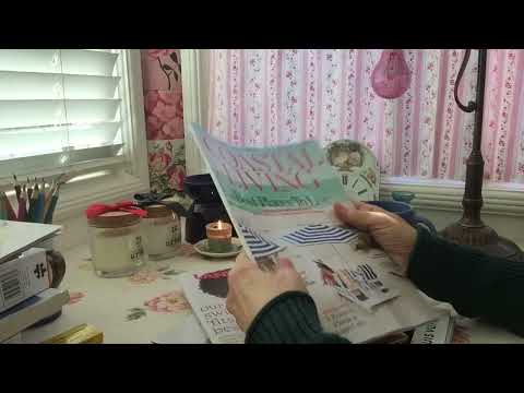 Asmr, relaxing page turning- catalog and beach magazines, soft spoken