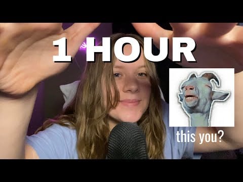 ASMR 1 Hour Head Massage (Scalp, Face, Neck) (Visual Triggers)