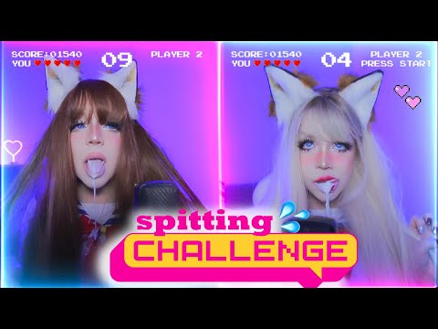 ME 🆚 MY SISTER 💦🥛 SPITTING CHALLENGE💦🥛