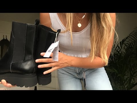 ASMR ✨ - try on fashion haul | fabric scratching | summer and fall outfits