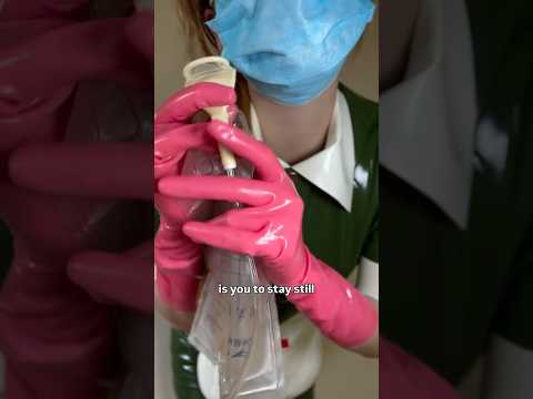 Just stay still, This is a delicate but routine medical procedure. #nurse #medicalexam