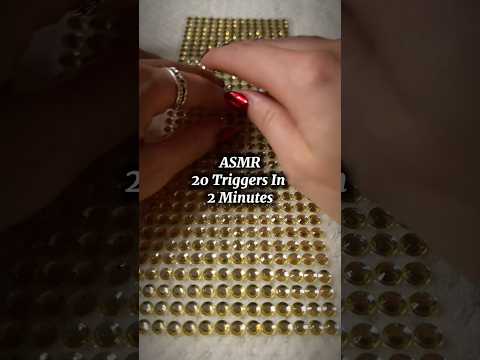 20 ASMR Triggers In 2 Minutes ✨ Which ones your favourite? #asmr #asmrcommunity