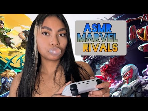 ASMR Chewing Bubblegum And Playing Marvel Rivals , Ps5 Controller Sounds