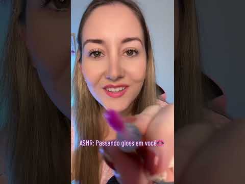 ASMR: Amiga passando gloss em você 👄💄 [sons de gloss + boca]