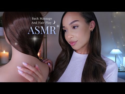ASMR The Most Relaxing Back Tracing 🌊🤍 Hair Play, Hair Brushing & Gentle Personal Attention for Deep