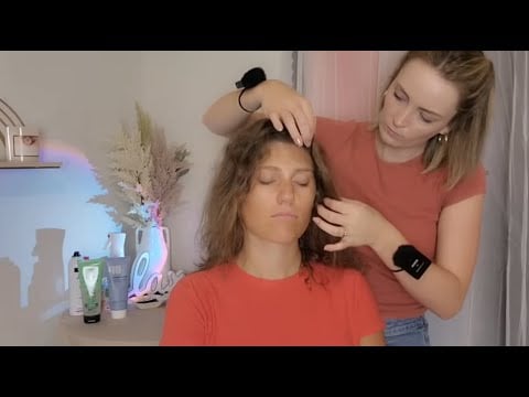 ASMR Perfectionist Curly Hair Finger Curling With Hair Perfecting & Finishing Touches