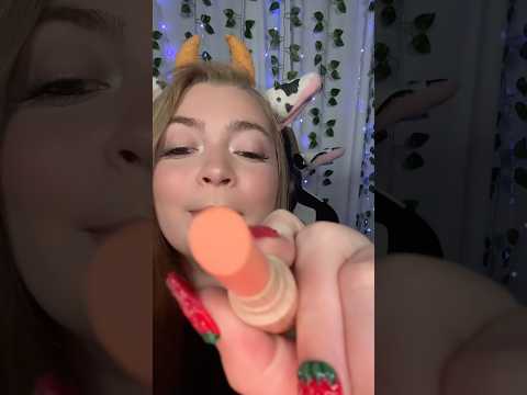 ASMR wooden makeup PART 3 #asmr #shorts