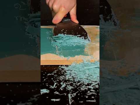 Wood ASMR Wax Scraping