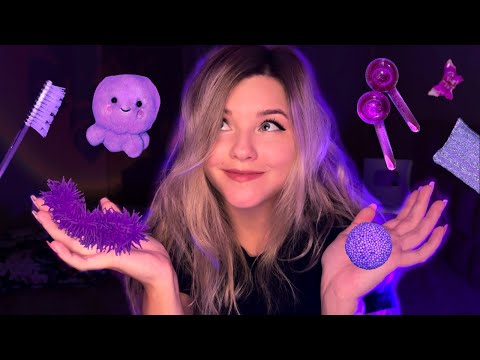 АСМР ФИОЛЕТОВЫЕ ТРИГГЕРЫ ДЛЯ МУРАШЕК 💜 ASMR Purple triggers for tingles