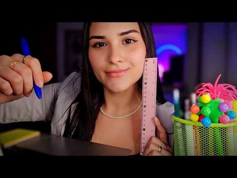ASMR SECRETÁRIA FAZENDO SEU CADASTRO✨️📁Sons Satisfatório de Teclado e Escritório
