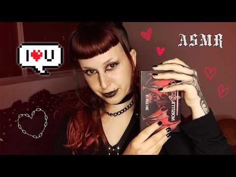 AMIGA GÓTICA FLERTA COM VOCÊ E TE MAQUIA 🖤 | ASMR Roleplay