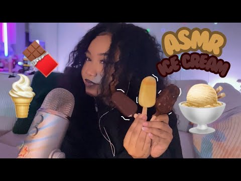 ASMR Chocolate Covered Icecream Bar Mukbang (intense mouth sounds)🍫🍦