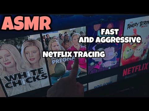 ASMR Netflix Tracing (Fast Tracing) TV Tapping AND Television Tracing AND FAST Whispering