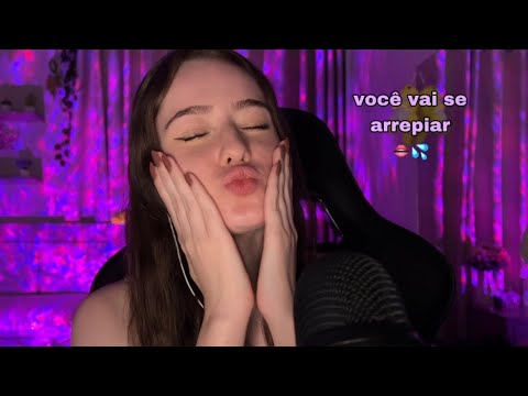 ASMR te dando um BANHO DE GATO + BEIJINHOS até você dormir! (com sons de boca super relaxantes)