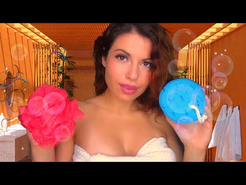 Sarah Asmr| Bath House 🛁 Bathing you & Bath Treatment| Roleplay| Deutsch