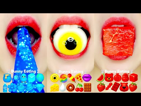 EMOJI FOOD 10 MINUTE SATISFYING EATING SOUNDS 수면 유도 이모지 먹방 ASMR MUKBANG