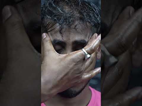 Oily Head Massage ASMR:  Experience Deep Relaxation & Stress Relief #shorts