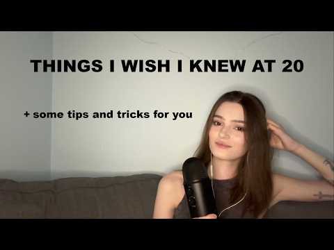 ASMR things I wish I knew at 20 (clicky whisper)