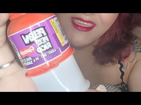 ASMR comiendo pelón pelo rico, dulce mexicano 