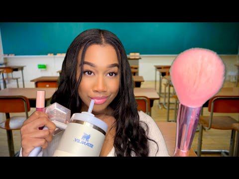 ASMR Pick Me Girl Does Your Make-up In The Back Of The Class *She’s Toxic💄🙋🏽‍♀️ Make-up Role-play