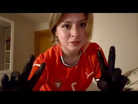 ASMR- Cranial nerve exam with gloves 