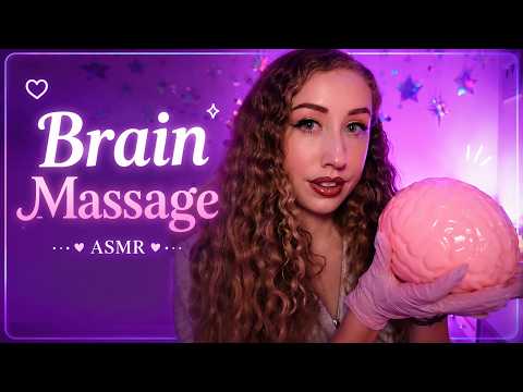 ASMR Brain Massage 🧠 | Oily Gloves, Brain Kneading, and Squishy Sounds