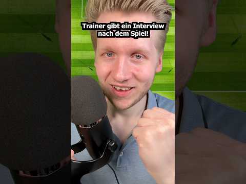 Trainer gibt ein Interview nach dem Spiel!#asmr