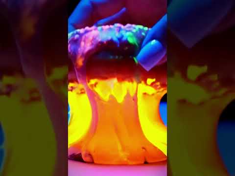 Watch This Donut Turn Into Neon Slime!