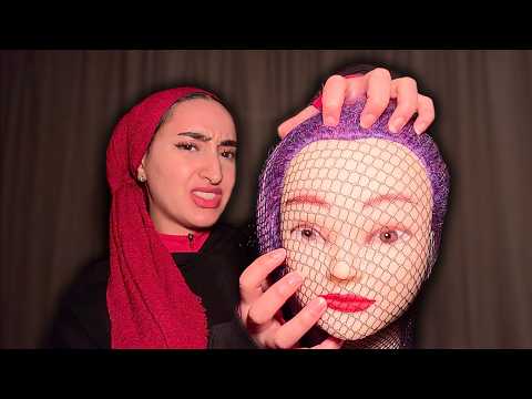 ASMR INTENSE Fishnet Scalp Scratching (Fast and Aggressive) 🤯