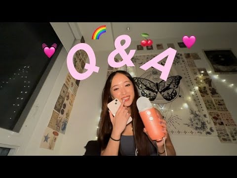 ASMR close whispered Q&A
