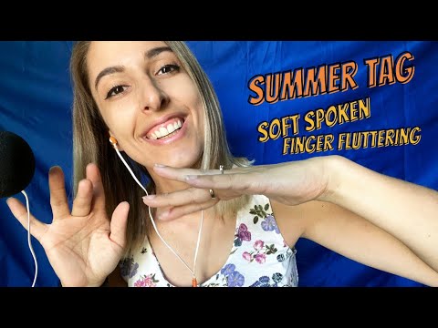 TI PARLO DELLA MIA ESTATE ☀ SUMMER TAG | FINGER FLUTTERING ⛱️SOFT SPOKEN | ASMR ITA