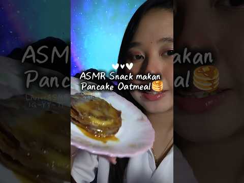 ASMR Eating Pancake Oatmeal Milo 🥞 #asmr #mukbang #pancake