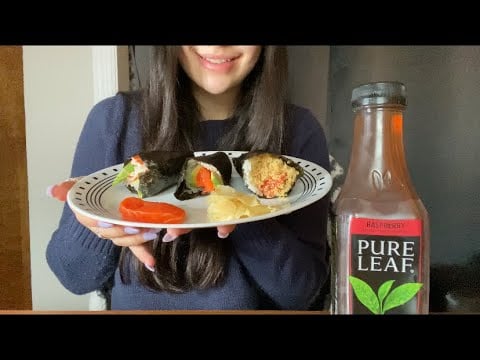 EXTREME SUSHI CONE AND SASHIMI EATING SOUNDS🍣