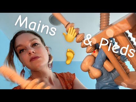 [ASMR] Fast & Aggressive Hand And Foot Massage ONLY in French (Gloves, Lotion, Wooden Tools)