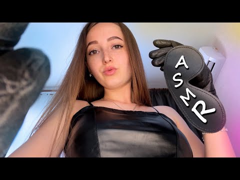 ASMR FULL LEATHER GLOVES MASSAGE | PERSONAL ATTENTION | On My Lap 🖤